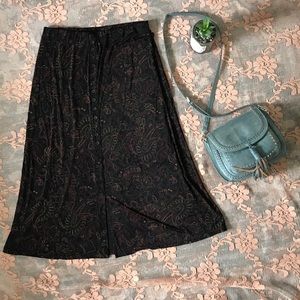 Paisley patterned midi skirt. Free with $10 purcha